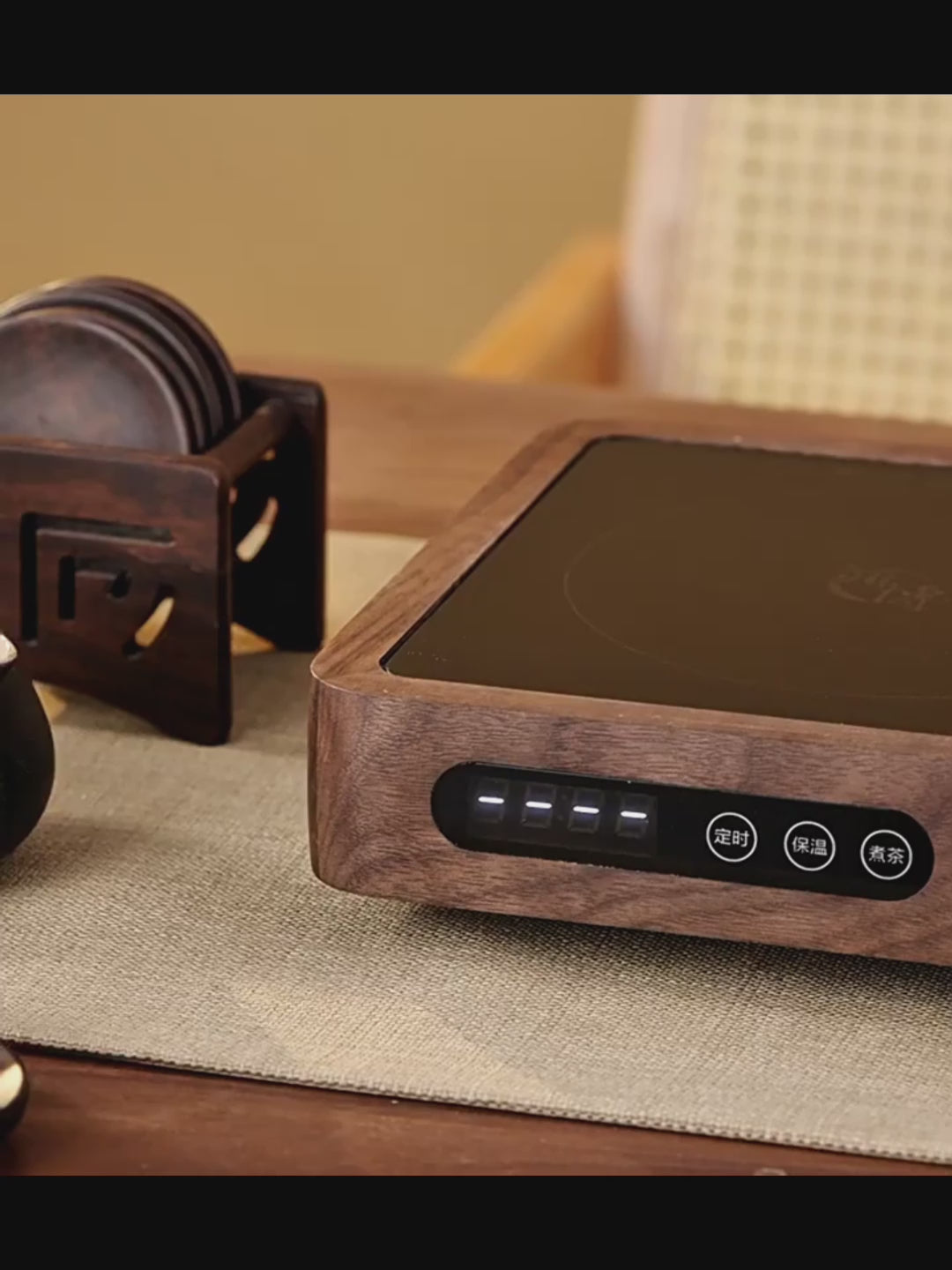 Grey Glass Teapot With Steam Infuser