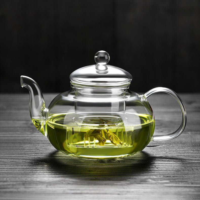 Heat Resisting Herbal Tea Glass Teapot