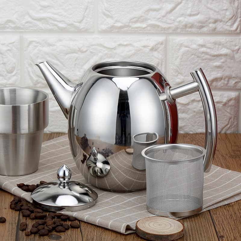 American Style Stainless Steel Teapot