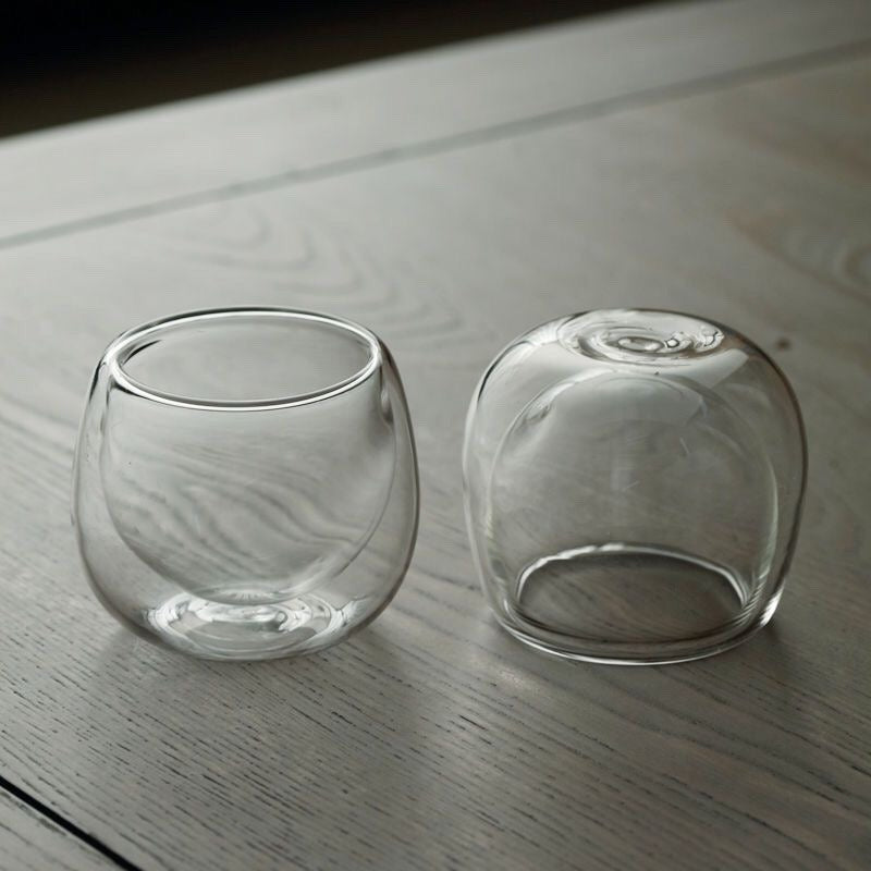 Tall Solo Dual-Wall Glass Tea Cup - Taiwan Tea Crafts