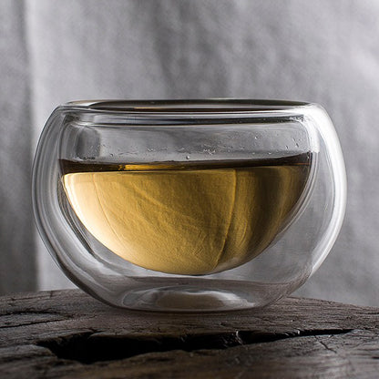 Double Wall Glass Gongfu Tea Cup (Set of 6)