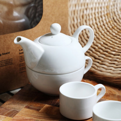 Bone Porcelain Pure White Tea For One Set