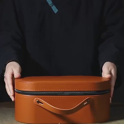 Portable Goldfish Kung Fu Tea Set With Bag