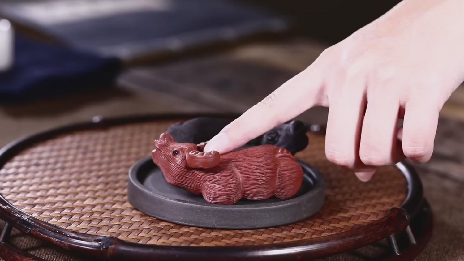 Yixing Clay Ba Gua Buffalos Tea Pet