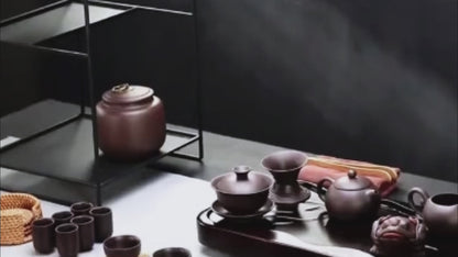 Yixing Purple Clay Gong Fu Tea Set