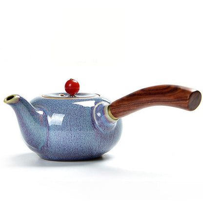 Japanese Teapot With Agate Lid