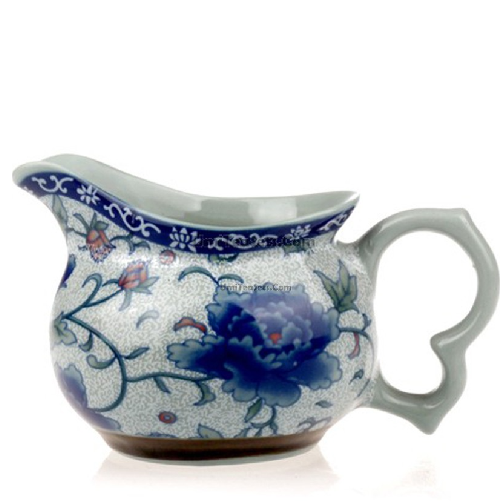Blue Poeny Porcelain Fair Cup
