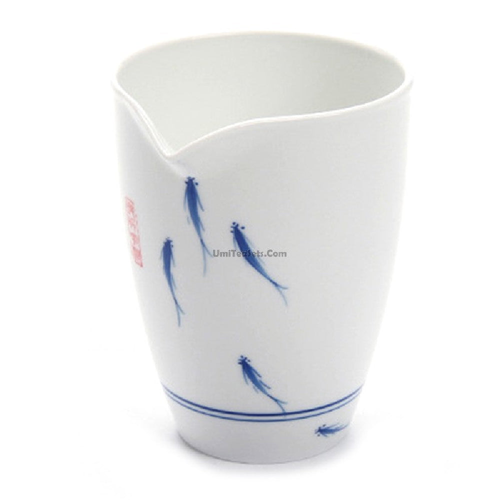 Japanese Style Porcelain Fish Fair Cup