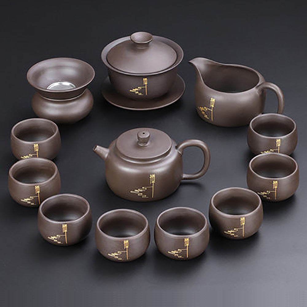 Yixing Purple Clay Zen Tea Set