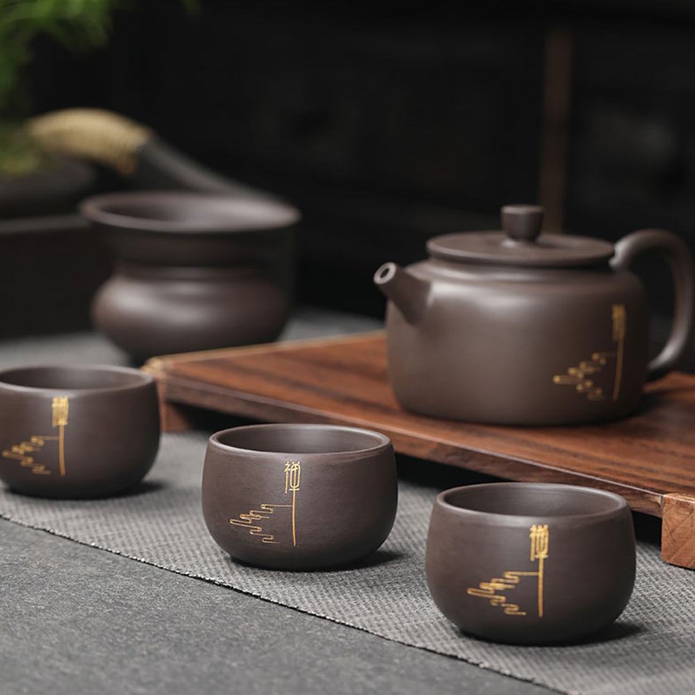 Yixing Purple Clay Zen Tea Set