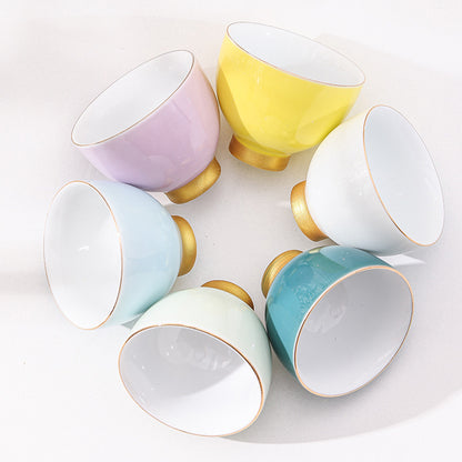 Ceramic Morandi Kung Fu Tea Cup (Set of 6)
