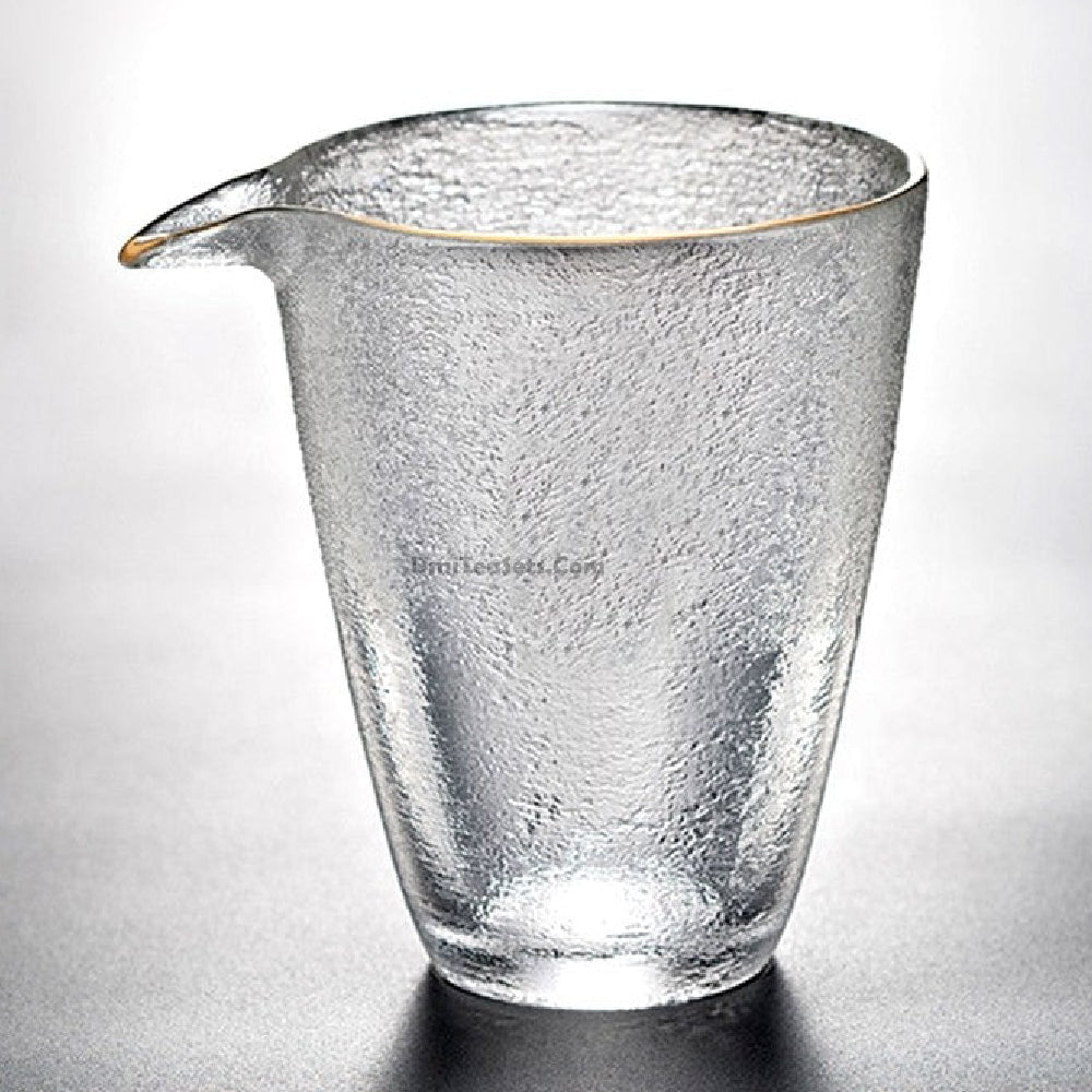Japanese Glass Fair Cup With Golden Rim