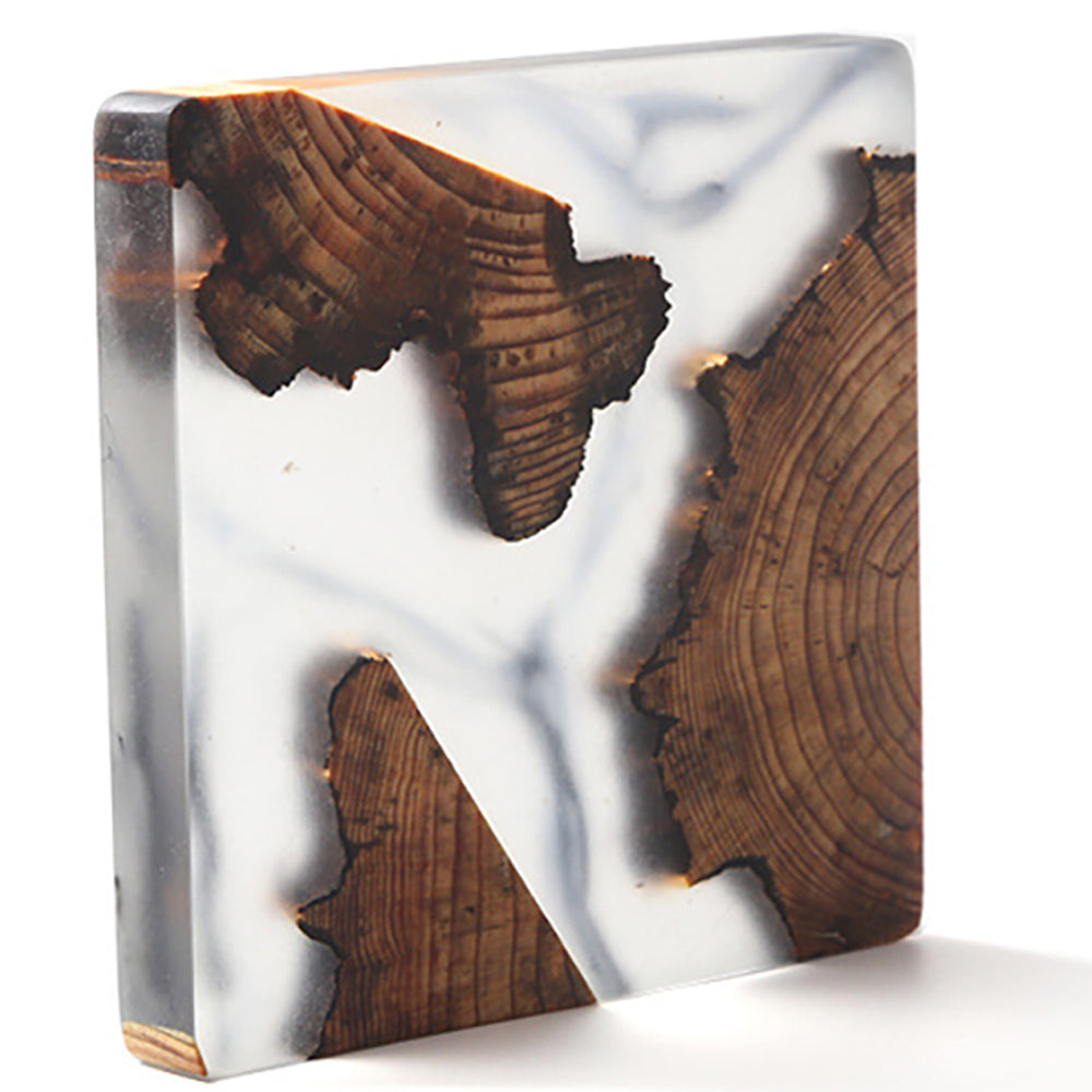 Tree Wheel And Transparent Epoxy Coaster