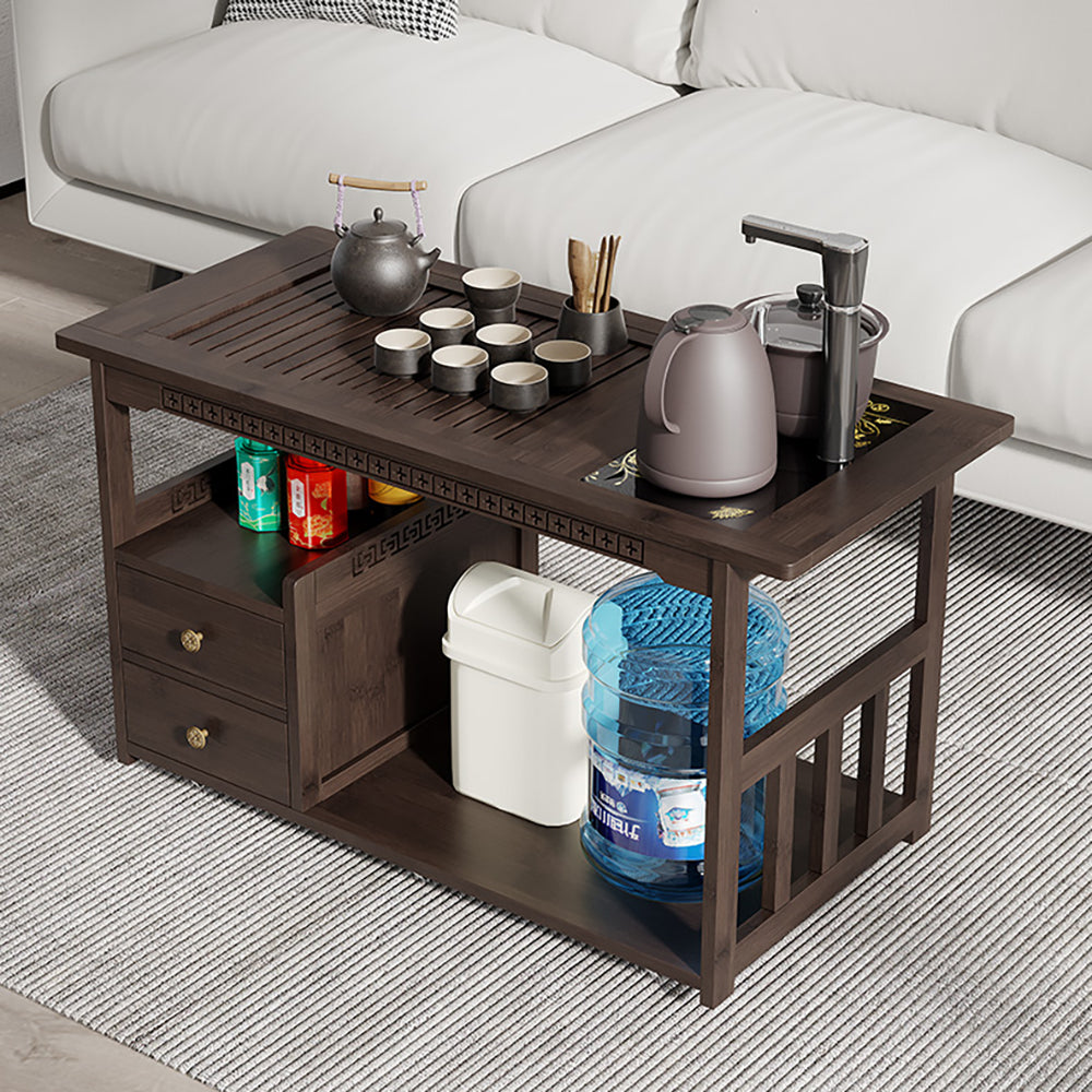 Multi-functional Movable Chinese Bamboo Tea Table β Umi Tea Sets