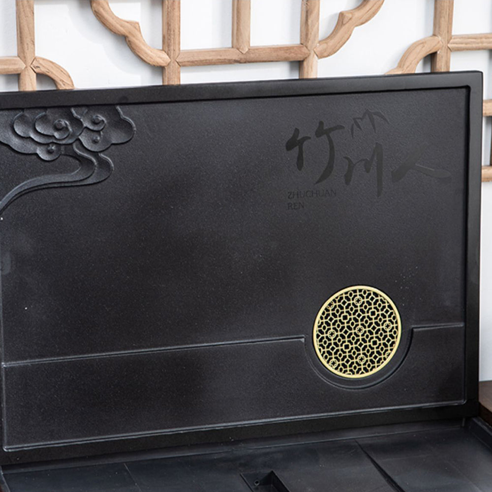 Chinese Tea Car with Stone Tea Tray