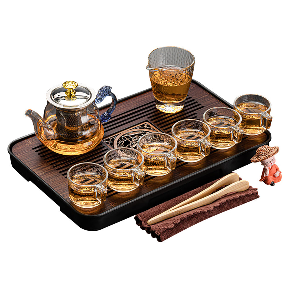 Blue Dragon Glass Gong Fu Tea Set