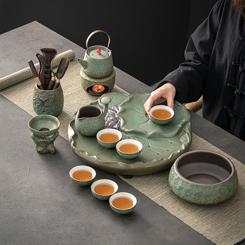 Japanese Tea Set With Leaf Tray Umi Tea Sets