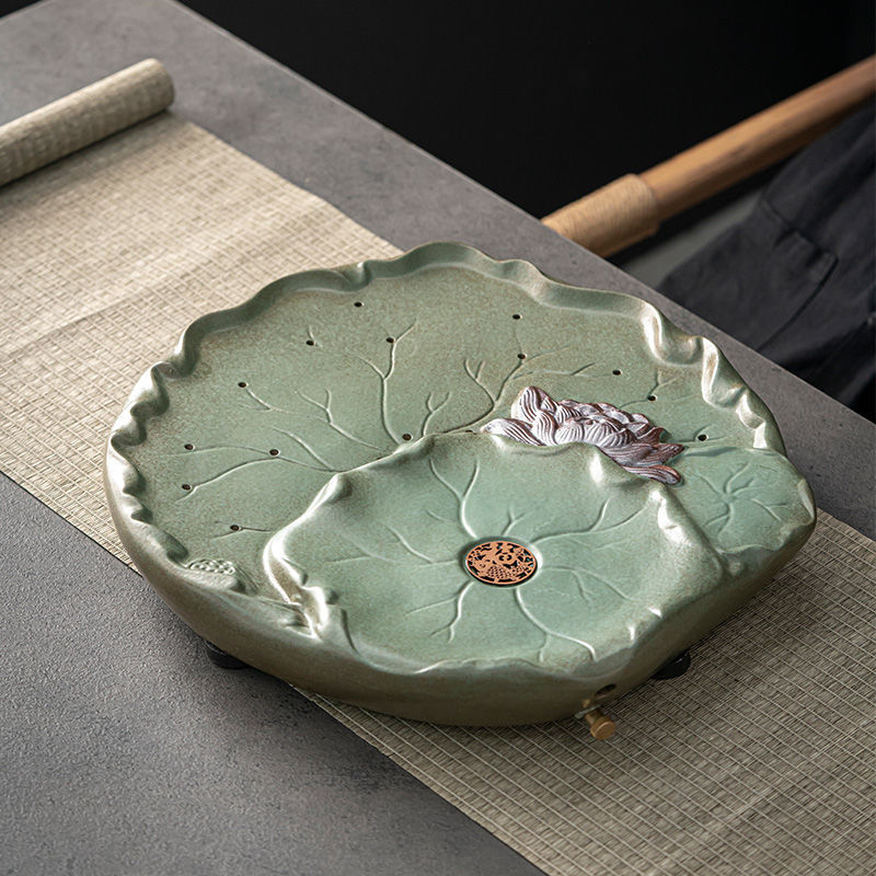 Japanese Tea Set With Leaf Tray