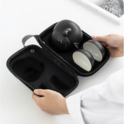 Maneki Neko Lucky Cat Travel Tea Set