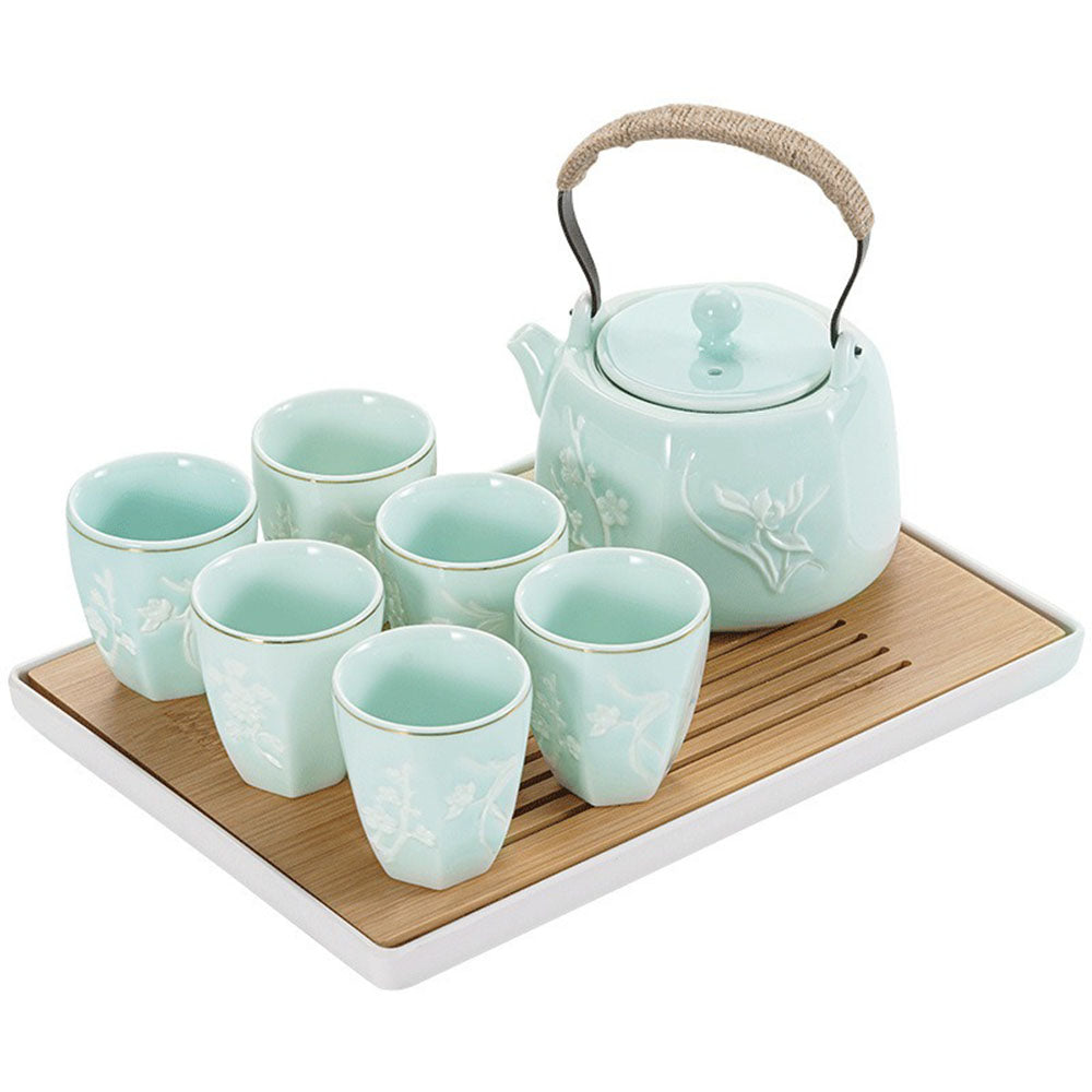 Plum Orchid Bamboo Chrysanthemum Tea Set