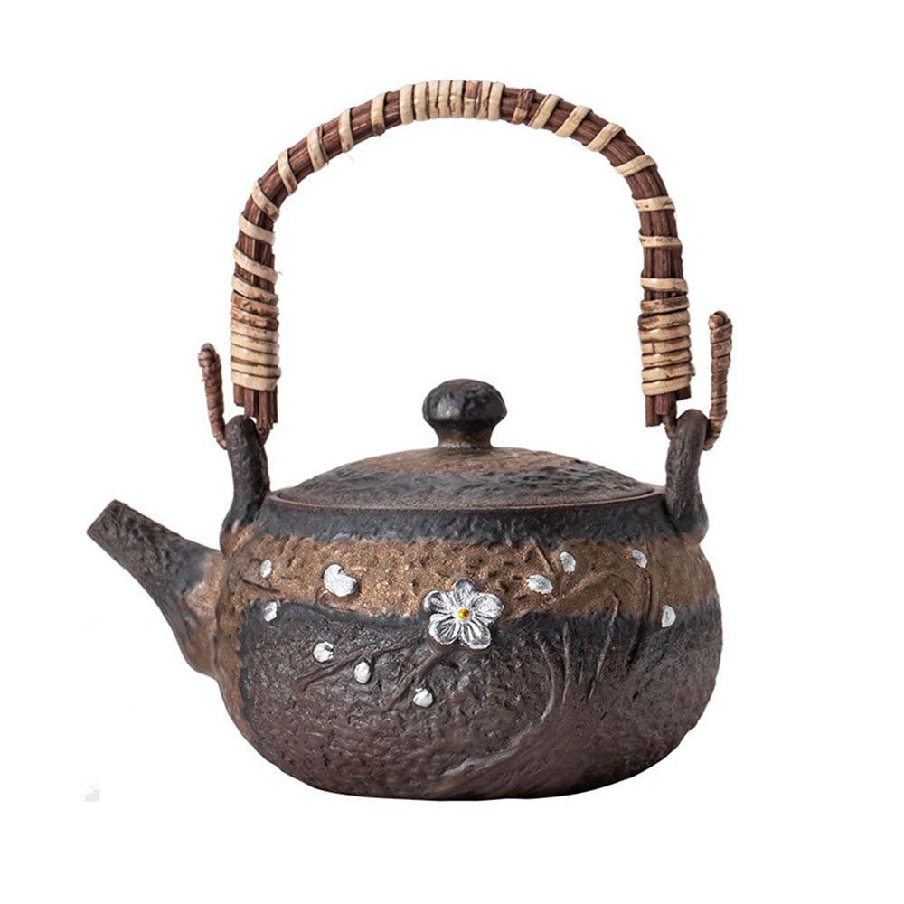 Japanese Handmade Iron Glazed Teapot