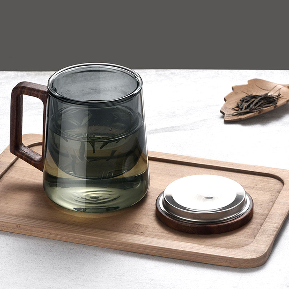 Office Glass Tea Cup With Infuser