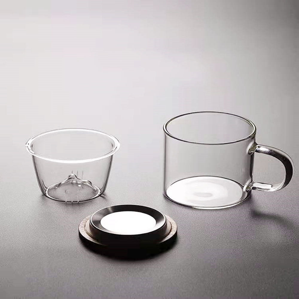 Diamonds Glass Tea Cup With Handle – Umi Tea Sets