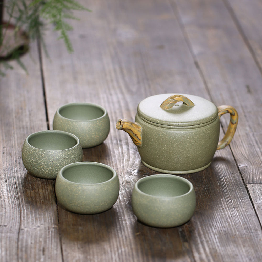 Handmade Yixing Green Clay Tea Set – Umi Tea Sets