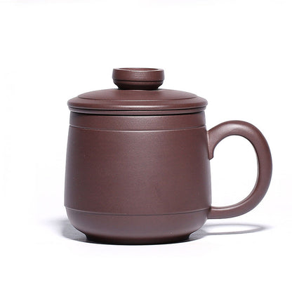 Yixing Purple Clay Tea Cup With Infuser