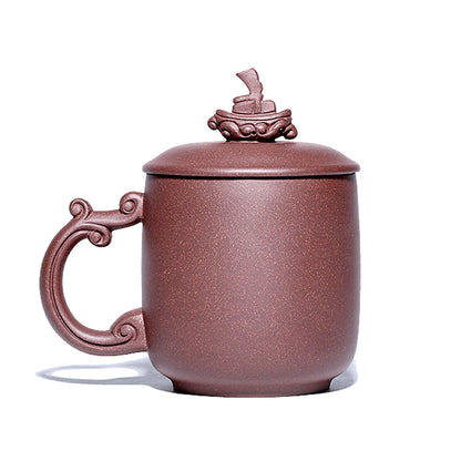 Yixing Purple Clay Boat Tea Cup