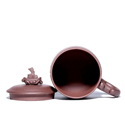 Yixing Purple Clay Boat Tea Cup