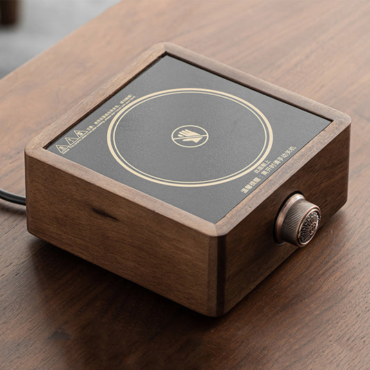 Walnut Adjustable Electronic Tea Stove Heater – Umi Tea Sets