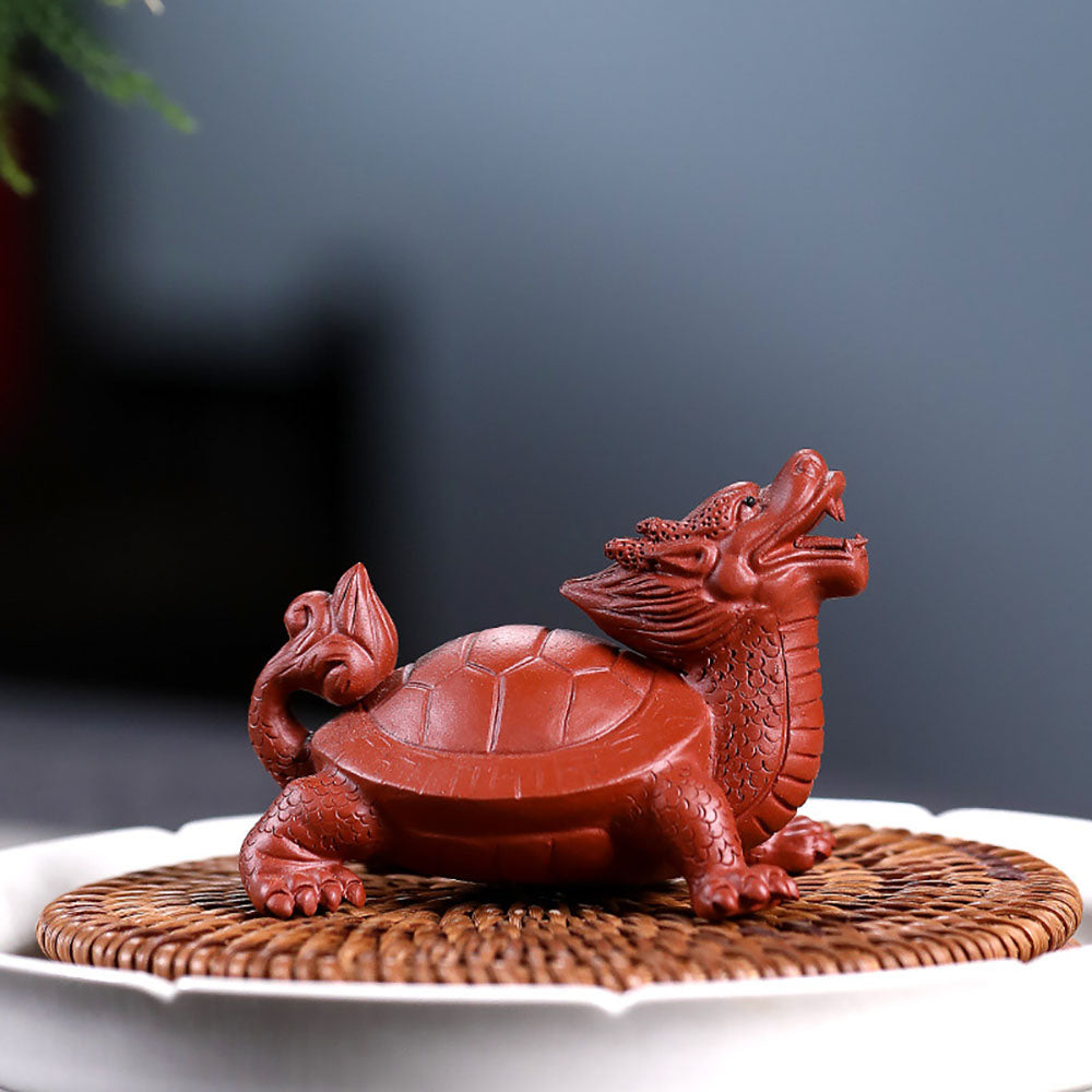Handmade Yixing Clay Dragon Turtle Tea Pet