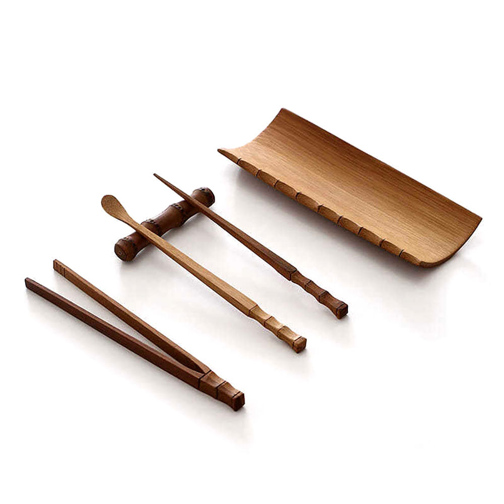 Bamboo Cha He With Utensil