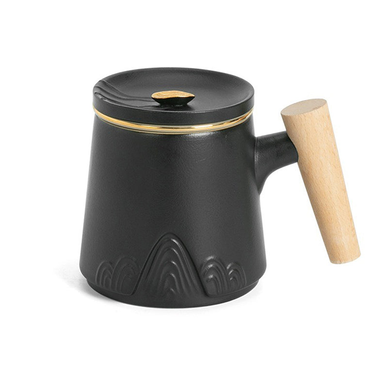 Japanese Mountain Tea Cup With Wooden Handle