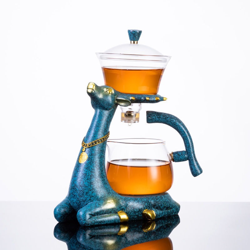 Automatic Elk Glass Tea Set