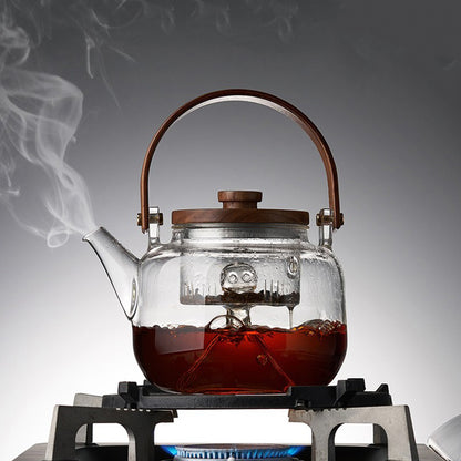 Glass Teapot With Water Steam Infuser