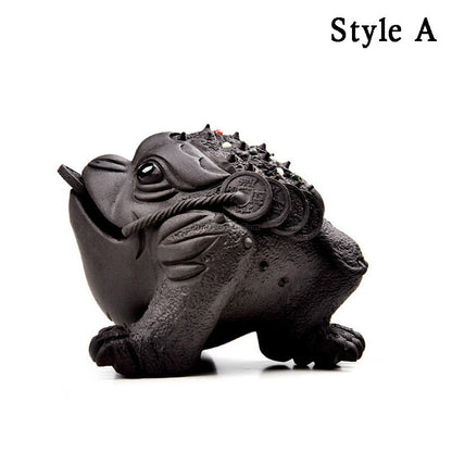 Yixing Clay Toad Tea Pet