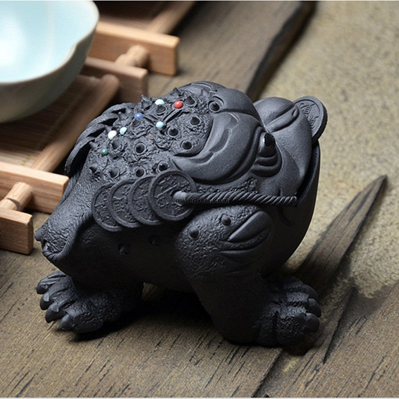 Yixing Clay Toad Tea Pet