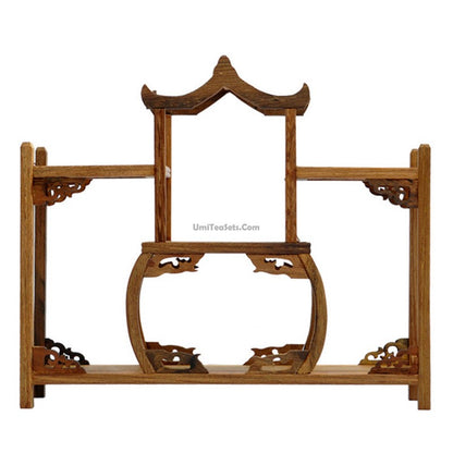 Pavilion Shaped Wenge Tea Set Stand