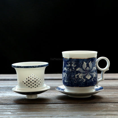 Blue And White Porcelain Chinese Tea Cup