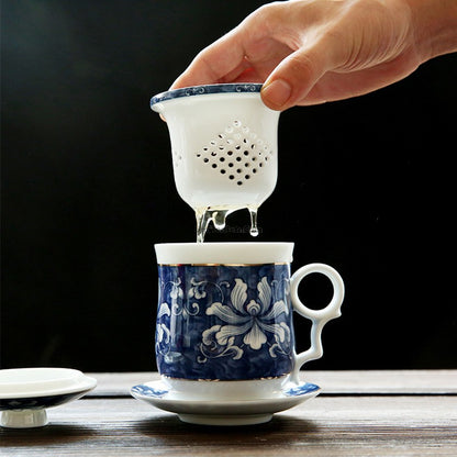 Blue And White Porcelain Chinese Tea Cup