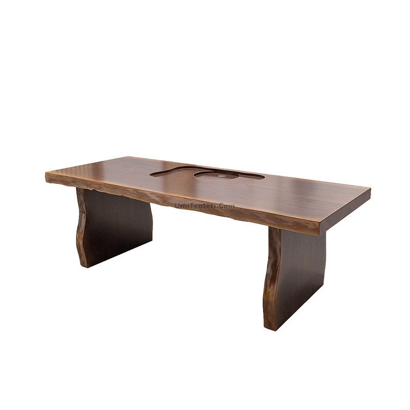 Solid Wood Chinese Gongfu Tea Table With Chairs