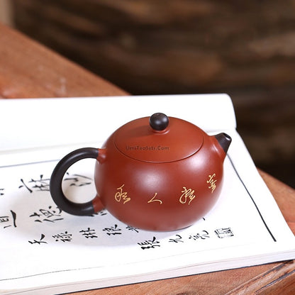 Yixing Red Clay Xi Shi Lotus Teapot