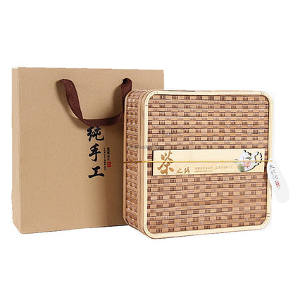 Ginseng Oolong Tea With Bamboo Weaving Gift Box