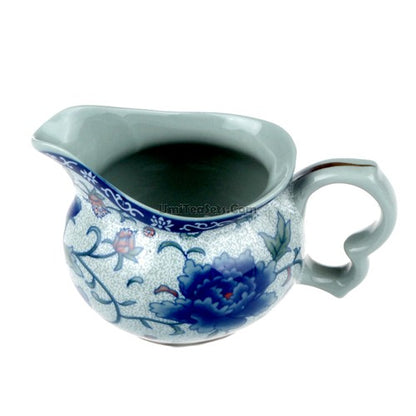 Blue Poeny Porcelain Fair Cup