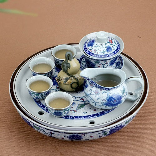 Blue Poeny Porcelain Fair Cup