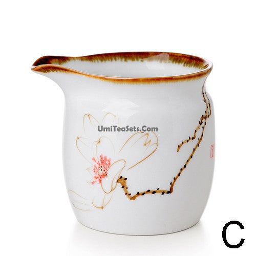 White Porcelain Lotus Fair Cup