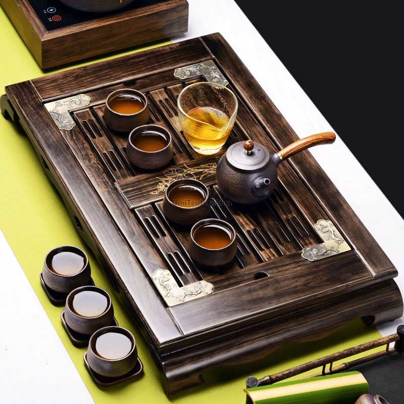 Fire Style Wood Gongfu Tea Tray