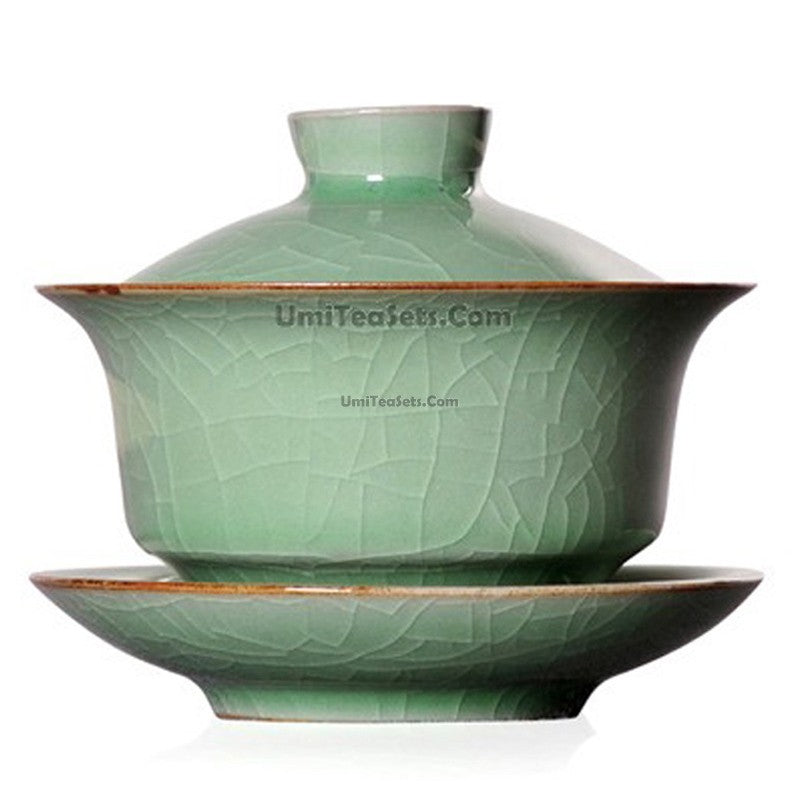 Ice Crack Longquan Celadon Gaiwan